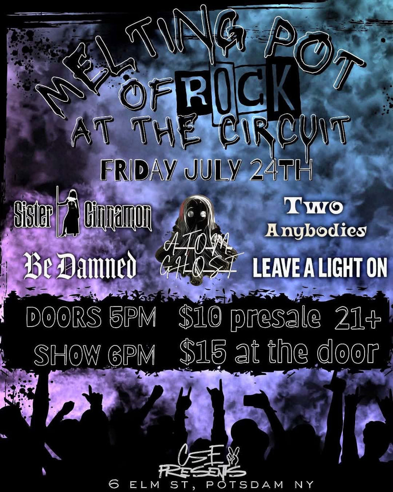 Melting Pot of Rock at The Circuit — Friday July 24th, Potsdam NY